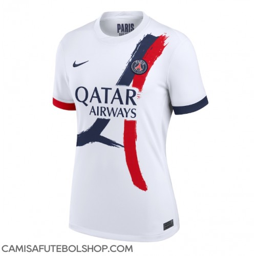 Camisa de time de futebol Paris Saint-Germain Replicas 2º Equipamento Feminina 2024-25 Manga Curta